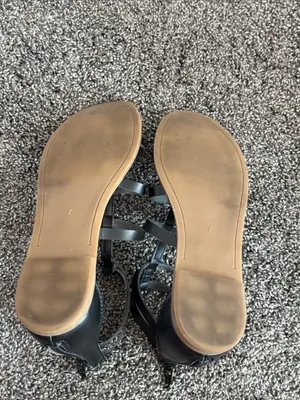 Old Navy Black Strappy Gladiator Sandals thumbnail 6