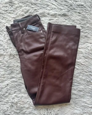 Express Brown Leather Pants thumbnail 4