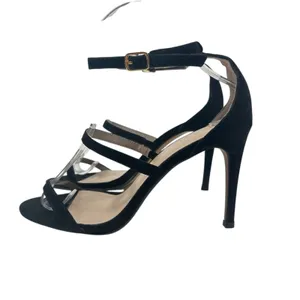Raye Alley‎ High Heels Pumps Shoes Suede Ankle Strap Buckle Black Size US 7.5 thumbnail 8