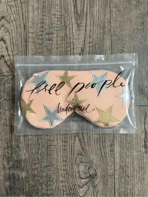 Free People x Understated Leather Eye Mask- Pink- Brand New thumbnail 2