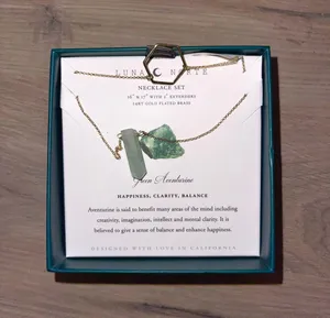 Luna Norte Necklace Set Green Aventurine thumbnail 2