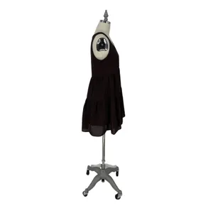 Tree Eighty Two Tiered Babydoll‎ Dress Boho Womens Black XS $88 thumbnail 4