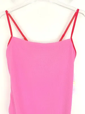 NWT Wild Fable Pucker Textured One Piece Swimsuit Pink Size Medium M 8-10 NEW thumbnail 4