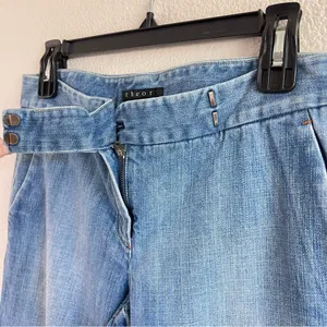 Theory‎ Women's Tara Wide Leg Boot Cut Flare Jeans thumbnail 5