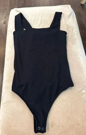 Abercrombie soft a&f collection square neck bodysuit thumbnail 1