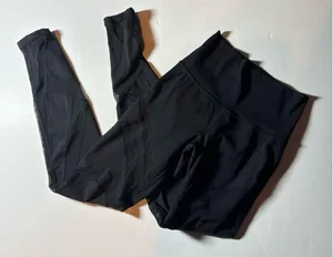 Lululemon black mesh leggings  thumbnail 1