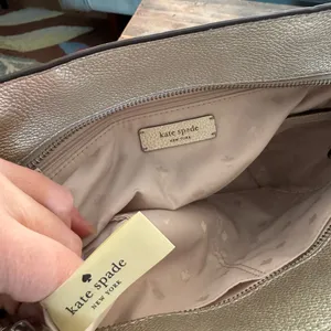 2 piece! Kate Spade Metallic Jackson Leather Medium Satchel Crossbody AND Wallet thumbnail 15