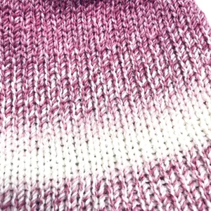 Handmade pom hat rose pink knit slouchy removable faux fur pompom adult winter thumbnail 4