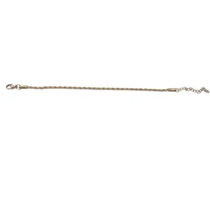 Rope‎ Bracelet Women Twisted Chain Gold Tone Adjustable 6-8in thumbnail 2