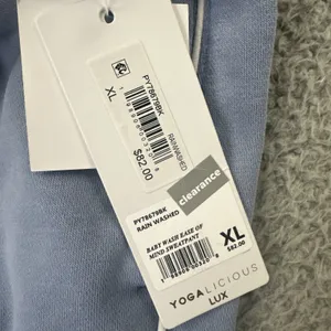 NWT Yogalicious Lux Easy Of Mind Sweatpants Wide Leg Blue Athleisure Women's XL thumbnail 3