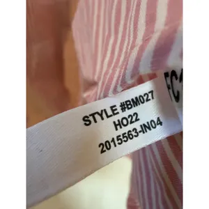 J.Crew Pink White Striped Smocked Ruffle Neck Blouse Women Large Balloon Sleeve thumbnail 10