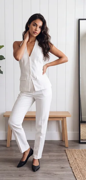 Commence White Halter Top thumbnail 1