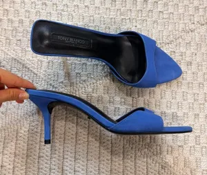 Tony Bianco Hallie Sandal in Lapis Nubuck thumbnail 1