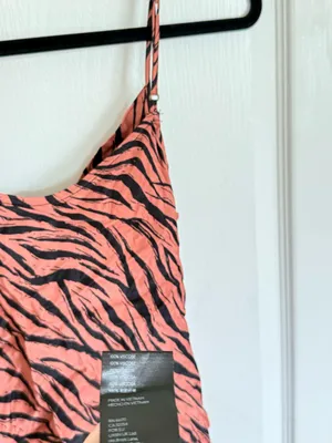 Anthropologie Elyse Bias Cut Animal Print Slip Dress thumbnail 8