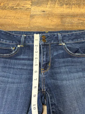 2013 American Eagle Low Rise Artist Crop Jeans Womens 8 Blue Denim Y2K Indie thumbnail 6