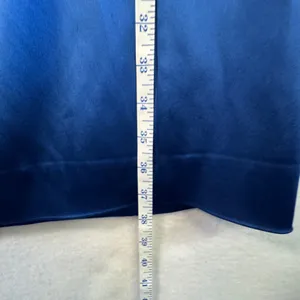 Tahari Arthur S. Levine Royal Blue Satin Ruched Cocktail Dress Sz‎ 14 Evening thumbnail 8