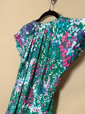 Rails juni Dress in Gardenia Floral Tiered Midi Skirt Size Small thumbnail 9