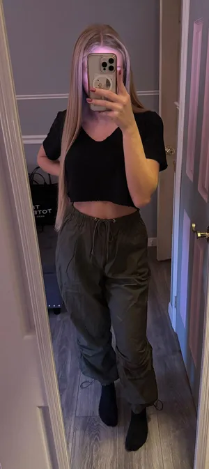Parachute Cargo Pants Green thumbnail 1