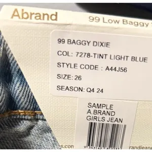 Abrand jeans 99 Low Baggy Dixie Jeans Size 26 thumbnail 4