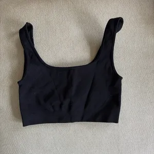 Set Active Black Ribbed Sports Bra thumbnail 3