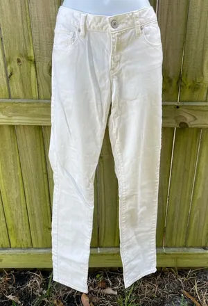 American Eagle outfitters white skinny jeans thumbnail 1