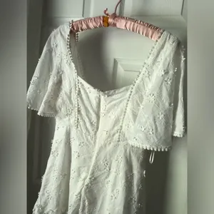 Showpo. Fancy A Spritz Square neck Mini Dress Embroidery floral babydoll size 8 thumbnail 8