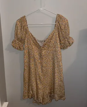 Altar'd State Floral Romper thumbnail 1