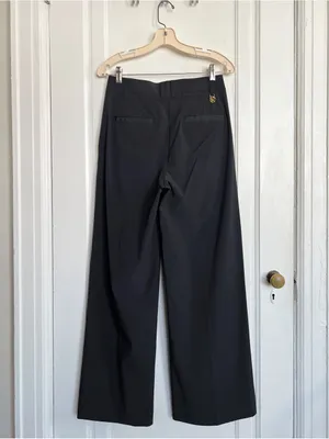 Williams Athletic Club • Toni Golf Pant black wide leg flat front trouser light thumbnail 10
