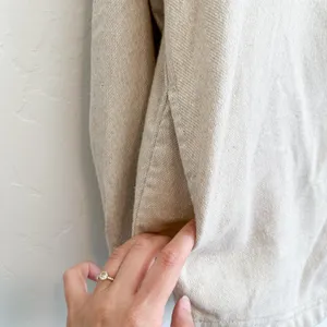 Rhythm | Oyster Knit Oversized Relaxed Fit Shacket Top in Cream Size‎ Small thumbnail 9