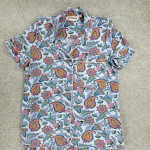 Soft Surroundings Harbor Orleans Pajamas Womens XS Floral Paisley Sleepwear thumbnail 3