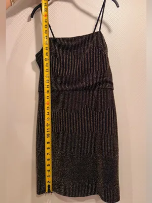 NWT ROW A Metallic Black and Gold Sparkle Sleeveless Night Outfit Mini Dress thumbnail 11