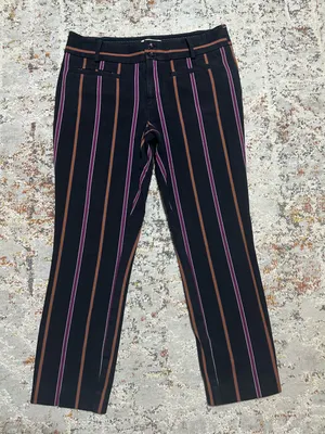 Anthropologie The Essential Slim Striped Pants size 6 thumbnail 2