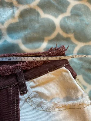 SheIn Brown Patchwork Jeans thumbnail 7