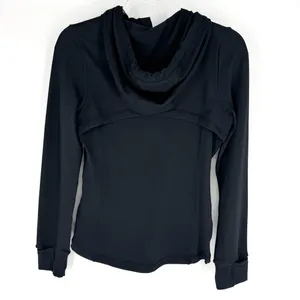 Savvi Full Zip Jacket Sweatshirt‎ Black Size Medium thumbnail 4