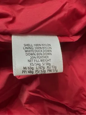 Eileen Fisher Red Weather Resistant High Collar Duck Down Puffer Vest Size S thumbnail 5