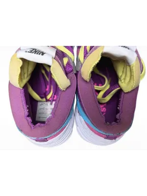 Women's Nike x KAWS Sacai Blazer Low Sneakers Purple Blue Multi-Color thumbnail 8