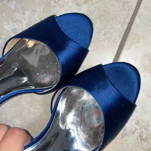 Size 7 Celeste badgley mischka Blue Open toe Heels thumbnail 8