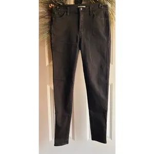 Madewell 10 inch high riser skinny skinny jeans in black color size 32 tall thumbnail 8