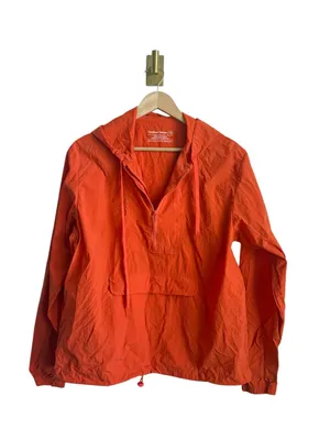 Outdoor Voices Water Resistant Hooded Quarter Zip Pullover Orange Size M thumbnail 3
