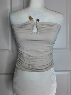 Peppermayo Stretch Jersey Tube Top Ivory Size 8 thumbnail 1