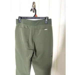 FIGS Zamora Jogger Scrub Pants Olive Green Orange Drawstring W18SW2005 Womens S thumbnail 6