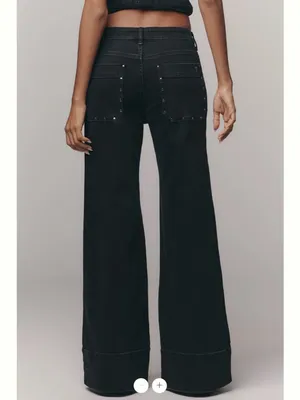 Anthropologie The Rylan High-Rise Flare Trousers by Pilcro thumbnail 3