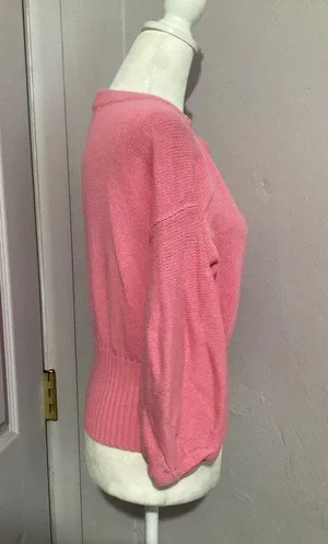 Knitted & Knotted Light Pink Knit Half Sleeve Blouse XS thumbnail 3