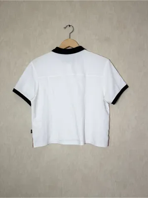 REI Co-op + Outdoor Afro Women’s Polo Shirt Shortsleeve in White M thumbnail 4