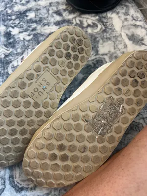 ShuShop White Sneakers with Taupe Accents and Star Detail thumbnail 6