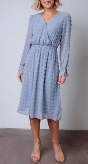 NWT Baltic Born Paisley Blue Dot Midi Dress - Size XS thumbnail 1