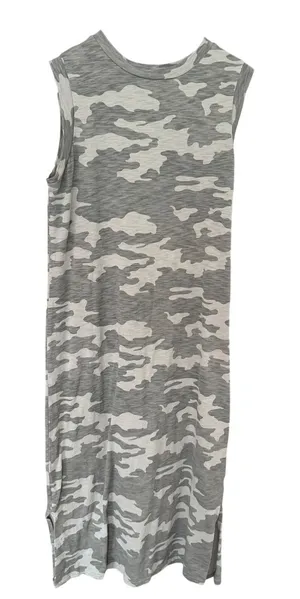 Universal Thread Camo Sleeveless Maxi Dress Small 100% Cotton Casual Tank Dress thumbnail 1
