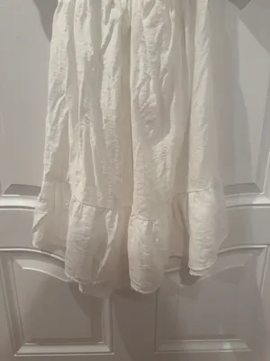 Aritzia White Puff Sleeve Mini Dress thumbnail 7