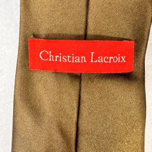 Christian Lacroix Men's Tie Vintage Silk Classic Geometric Multicolor thumbnail 8