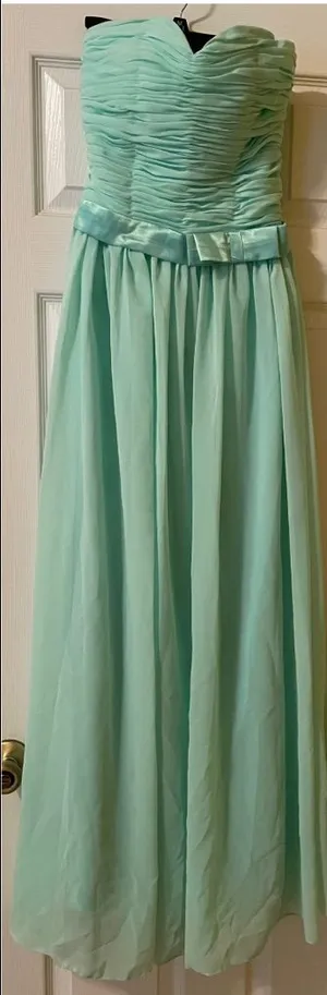 Strapless Sweetheart Neckline Mint Green Homecoming Prom Dress thumbnail 1